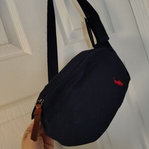 Polo Ralph Lauren Dark Blue Belt Bag with Red Accent
